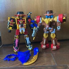 Power Rangers Ninja Steel Ninninger DX Bull Rider Megazord Set Bison King BANDAI