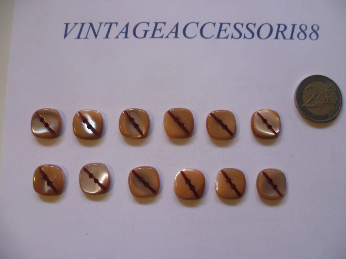 GORGECRAFT Bottoni A Conchiglia Naturali (52 Pz): 2 Misure Diverse Per Cucito E Fai Da Te Su Camicie, Abiti E Blazer - 5