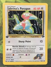 1st Edition Sabrina’s Porygon 98/132 - Gym Challenge - Near Mint