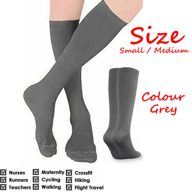 Compression Socks Foot Support Pain Relief Unisex Flight Travel Anti Swelling UK IV11683