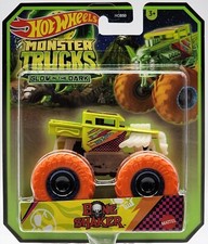 HOT WHEELS 2023 MONSTER TRUCKS GLOW IN THE DARK BONE SHAKER MONSTER TRUCK RR's