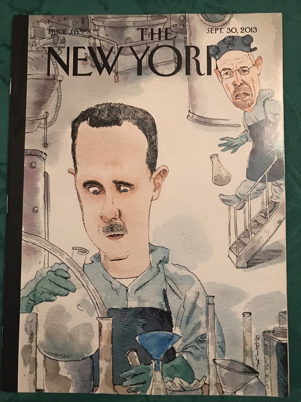 The New Yorker Magazine September 30 2013 “Bad Chemistry” Barry Blitt Brand New