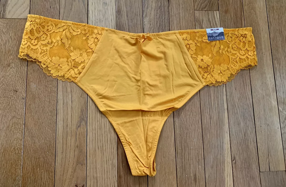 Plus size yellow panties hotsell