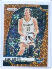 2024 Panini Prizm WNBA MADDY SIEGRIST #94 ORANGE VELOCITY WINGS