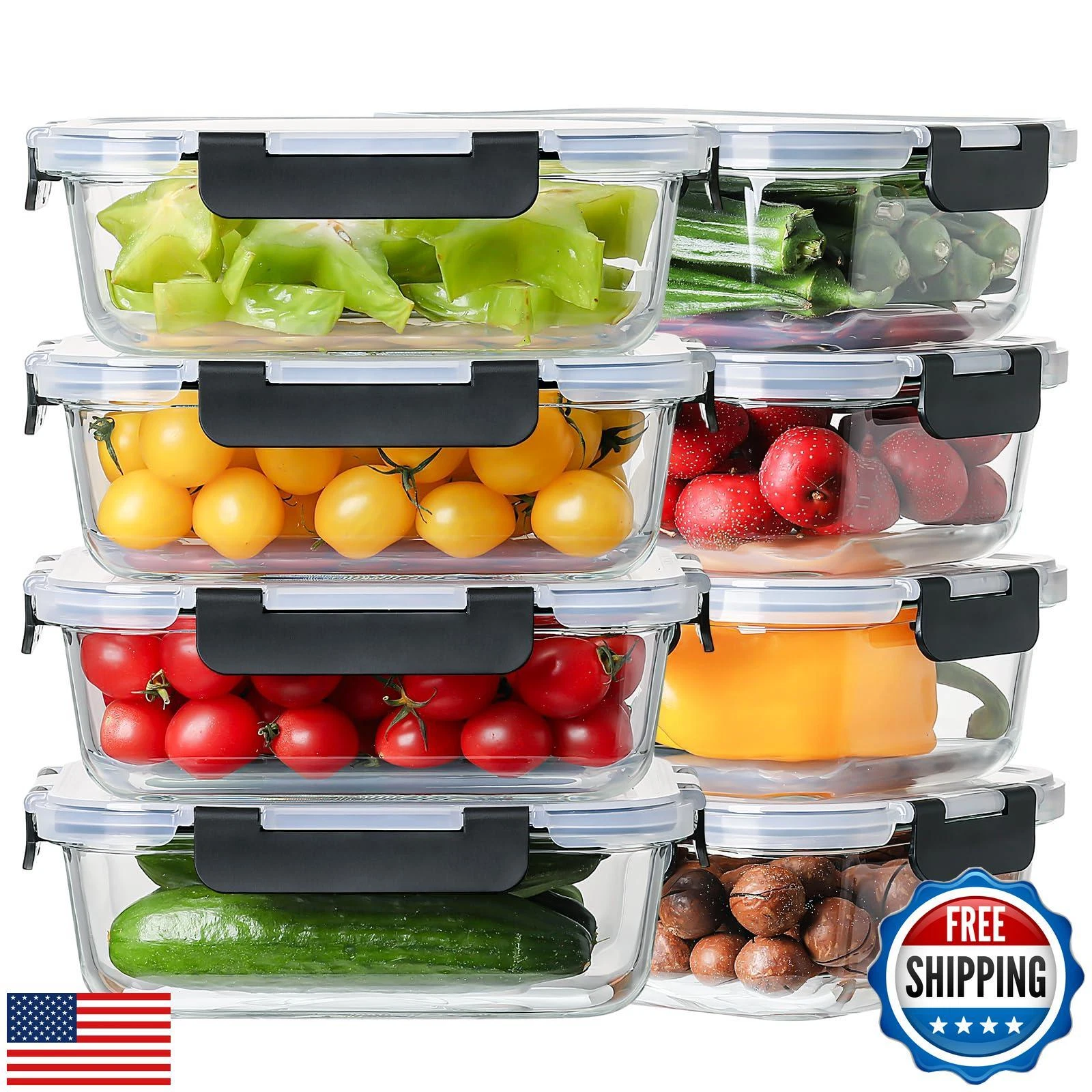 HOMBERKING Meal Prep Containers