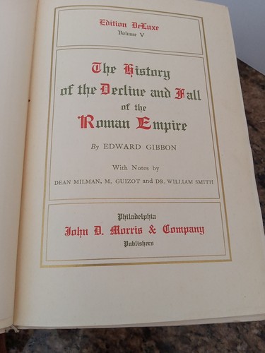 Gibbon’s Rome Vol 4, 5, 6 Farnesina Edition De Luxe #898 of 1000 Roman Empire - Picture 11 of 13