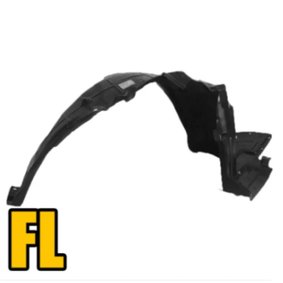2x Front Car Fender Flexible Flares Wheel Arches For 11-16 Nissan Almera Almesa - Image 2 of 4