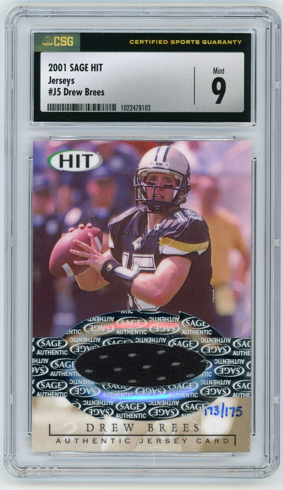 Drew Brees SA-GE Hit Jersey #J5 Base