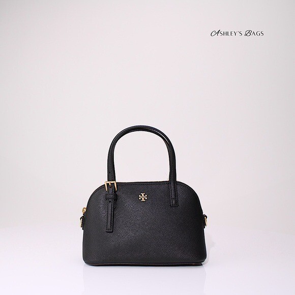 ショルダーバッグ・ポシェット Tory Burch Emerson Embellished Mini Dome Satchel 159524 Tory Burch Emerson Embellished Mini Dome Satchel 159524