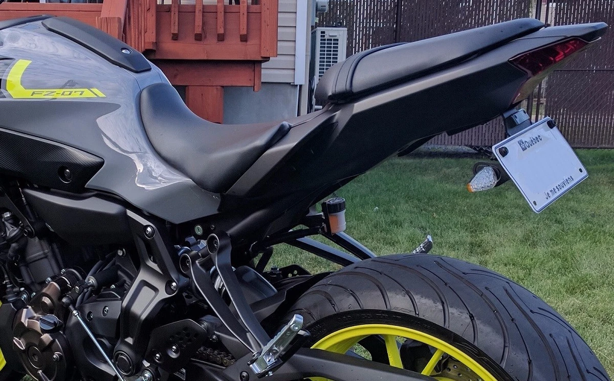 FZ 07 FZ 07 MT 07 MT 07 R7 Yamaha Fender Eliminator Tail Tidy 14 2024 BLK 2T S