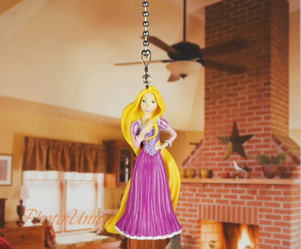 Disney Princess Tangled Rapunzel Ceiling Fan Pull Light Lamp Chain