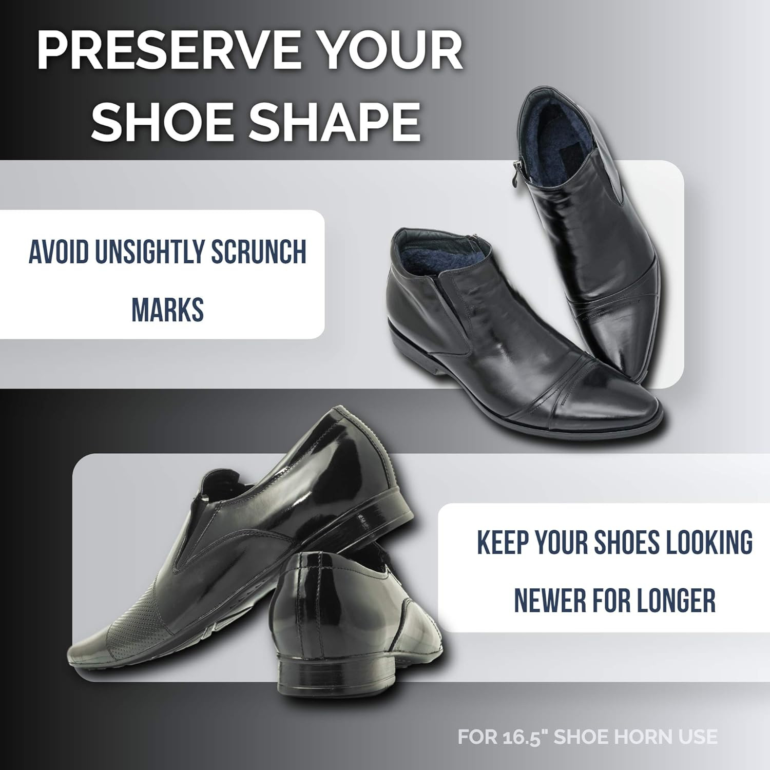 Metal Shoe Horn Long Handle for Seniors, 30" Extr… - image 6