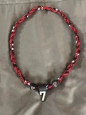 ATLANTA FALCONS #7 BIJAN ROBINSON 22" Titanium Double Rope NECKLACE NEW! FREE!