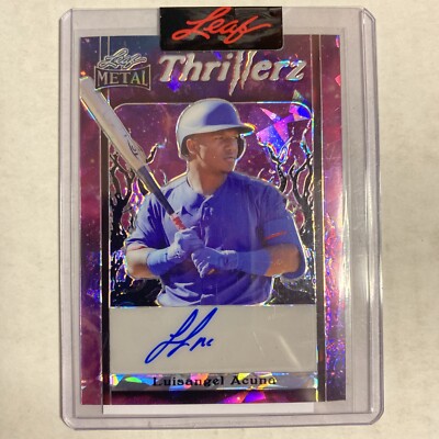 2023 Metal Thrillerz Purple Ice Proof Luisangel Acuna ROOKIE Auto 1/1 AD