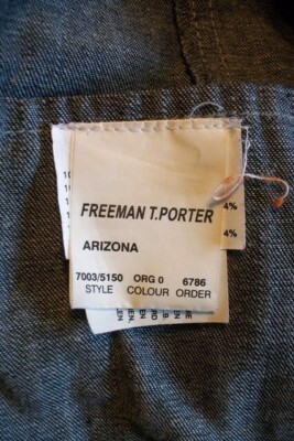 Veste En Jean Freeman T Porter Modèle Arizona - Taille XL - Coton Bleu - Très Bon état