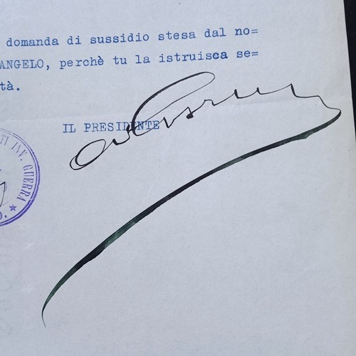 Autografo Su Carta Intestata Alessandro Gorini - Foto 2 di 2