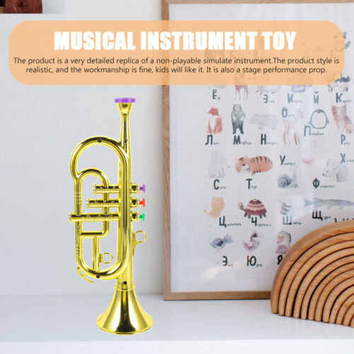Trumpet Toy Instrument Early Educational Toys Colored Key Trumpet - Picture 2 of 11