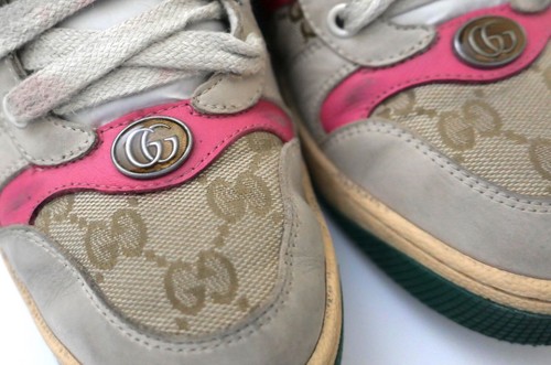 Gucci Screener Vintage Look Sneakers Trainers w/Box & Dustbags 36.5/UK3.5 - Picture 3 of 10