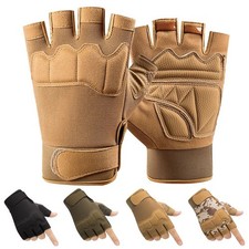 Fingerlose Handschuhe Kn&ouml;chelschutz zum Autofahrer Schie&szlig;en Jagen Reiten Spiel