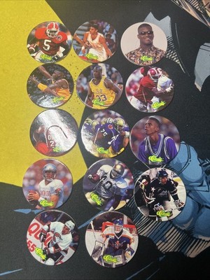 Vintage 1993 Classic 4 Sport Draft Pick TONX Milk Cap Lot 14 Shaq/Bledsoe Etc