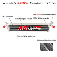 Radiatore in alluminio 2 file per Kitfox con motore 2 tempi Rotax 532/582, 618, 670