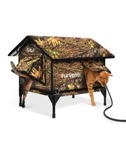 Heated Cat House for Outside,Extremely Weatherproof Insulated in Winter,Eleva...