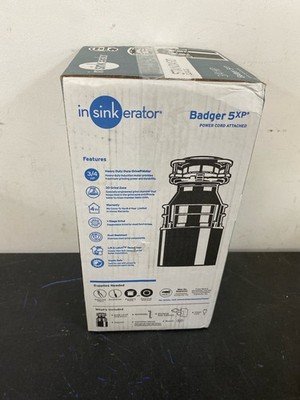 Insinkerator Badger 5XP 3/4 HP Continuous Feed Garbage Disposal