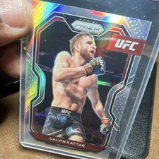 2021 Panini Prizm UFC Calvin Kattar #58 Mixed Martial Arts Trading Card