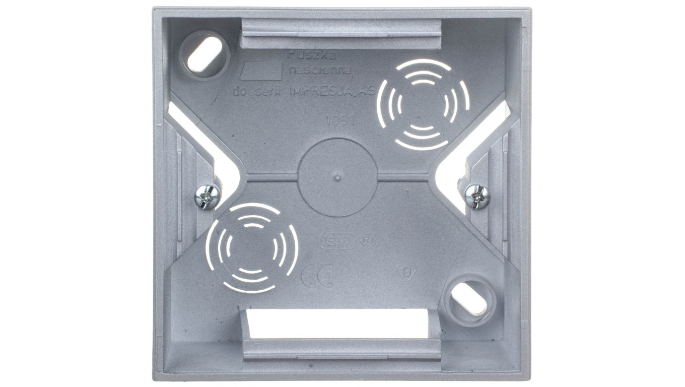 Impression surface mounted box single silver PNP-1Y/18