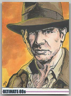 2026 Artist Assemble Ultimate 80s INDIANA JONES 1/1 Sketch Card