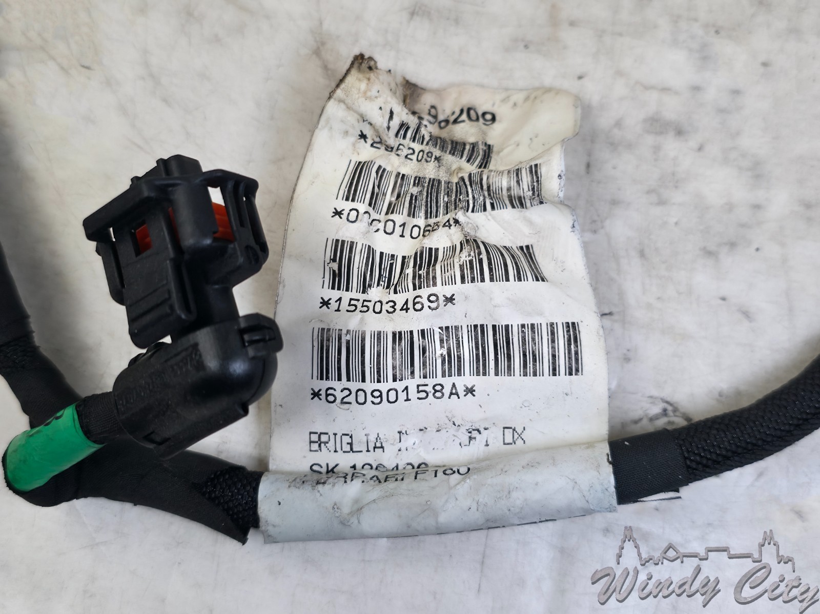 MASERATI 3.0L F160 ENGINE RIGHT SIDE FUEL INJECTOR WIRING HARNESS CONNECTORS
