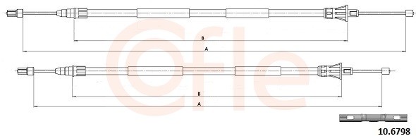 Cofle Handbremsseile Hinten Passend FüR Renault ScéNic II JM0/1_ Grand-image