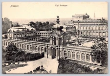 Vintage Germany Postcard DRESDEN Kgl Zwinger Rudolf Brauneis 1900s