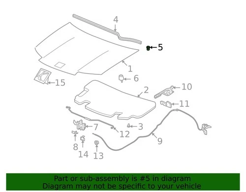 ( 1 ) GENUINE GM  22552599 HOOD STOP/BUMPER - Picture 1 of 2
