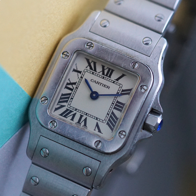 Cartier Santos Galbee Small Steel W20056D6 Quartz 24mm 1990s | eBay
