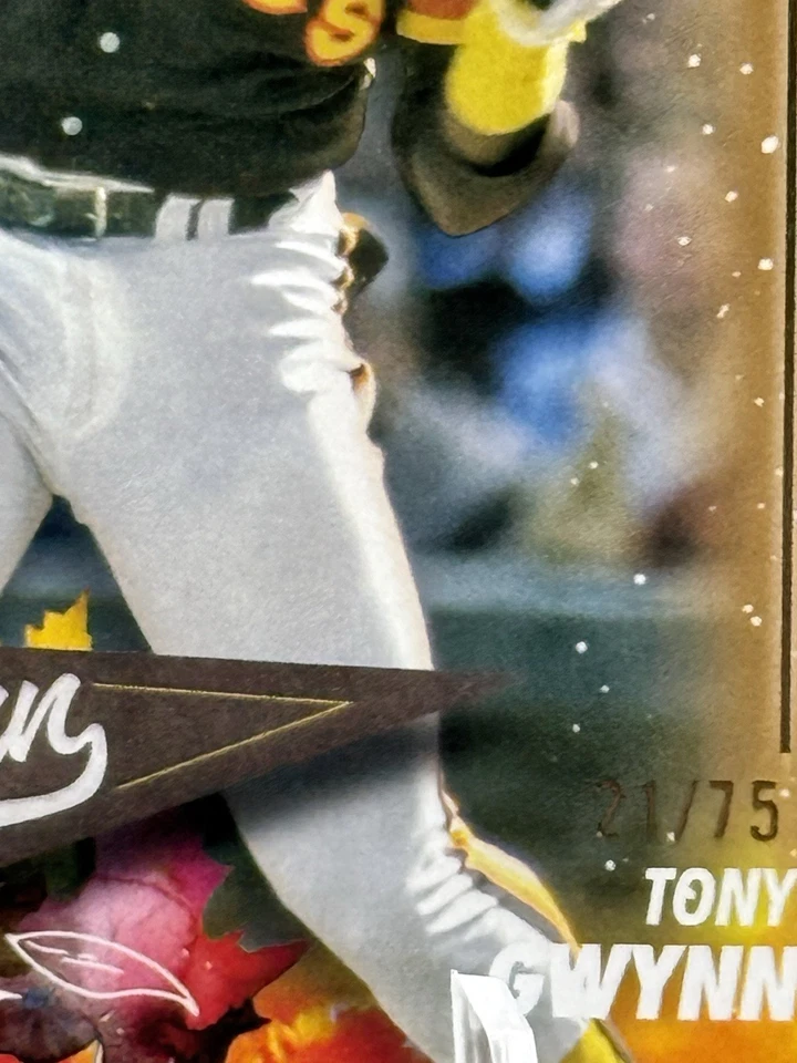 2024 Topps Update #AT-12 Tony Gwynn /75 Gold Autumn Tales SP San Diego Padres - Image 3 of 3