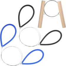 3Pcs Wire Clay Cutter with 1 Wood & 2 Rubber Handle, Easy and Effortless Pottery