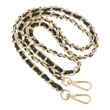 39" Purse Chain Strap DIY Bag Chain Strap Replacement Adjustable Black  Gold