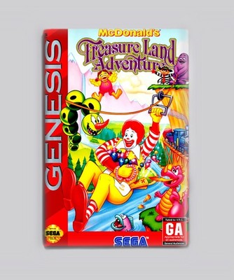 McDonalds Treasure Land Adventure Sega Genesis 2''x3'' Fridge MAGNET (game retro
