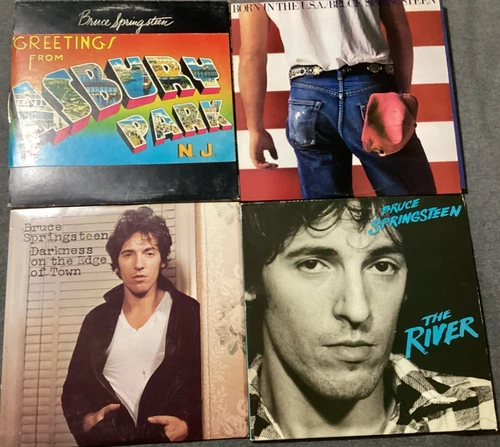 Bruce Springsteen Lot of 4,Vinyl LP, Greetings,River, Born in the USA, Darkness