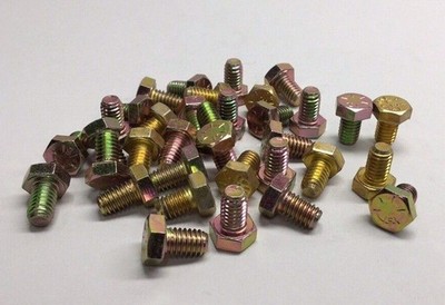 Cap Screw JKR05016-35 Hex Head 5/16-18 X 1/2 Grade 8 (Pack of 35) Yellow Zinc