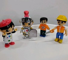 Ryan's World Figures Lot of 4 Knight, Painter, Carpenter Ryan Career Trades Rare