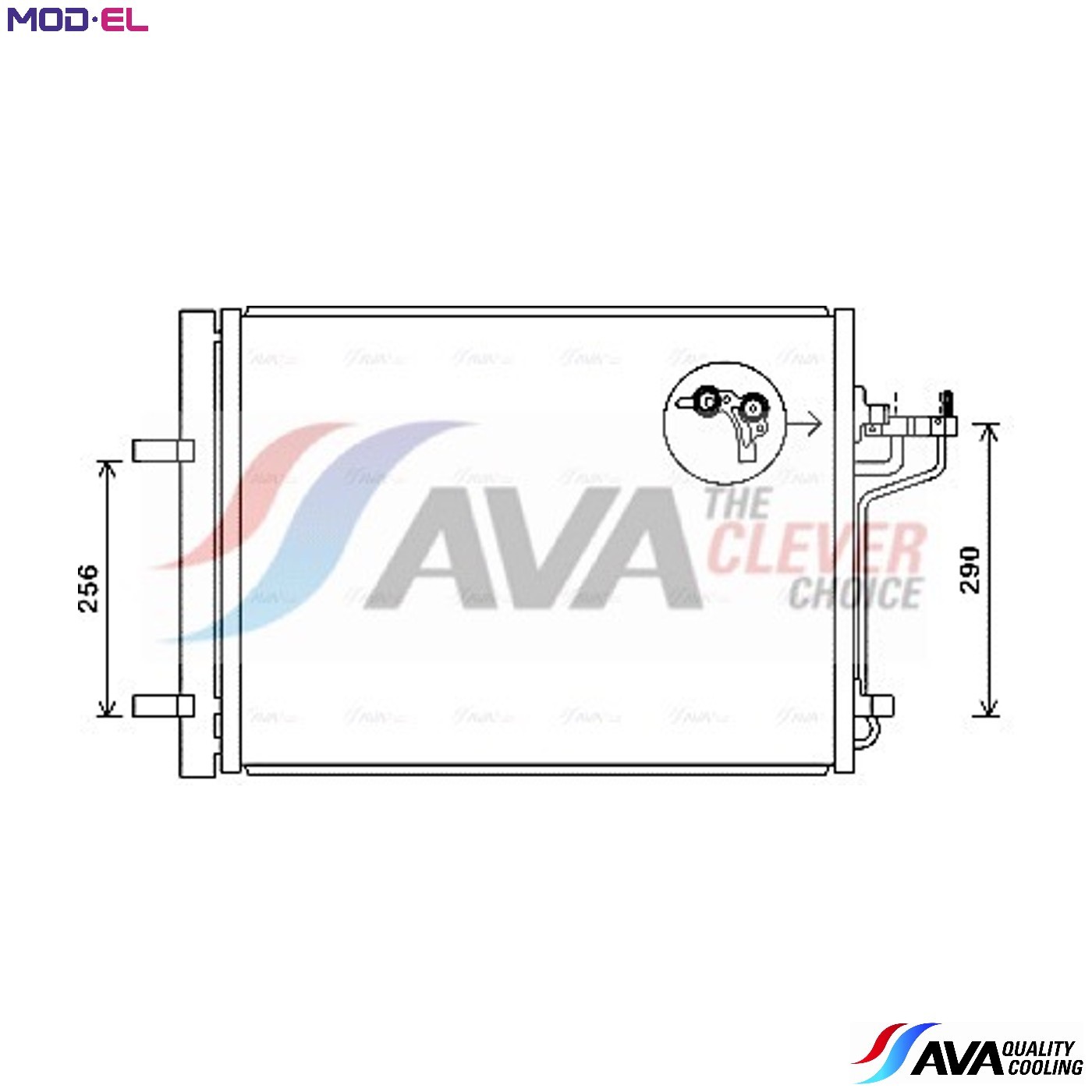 CONDENSER AIR CONDITIONING FD5488D FOR FORD GRAND/C-MAX/Van FOCUS/III/Turnier