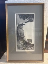 Barry Moser "Il Fungo" Incisione su Legno Firmata Alice nel Paese delle Meraviglie 