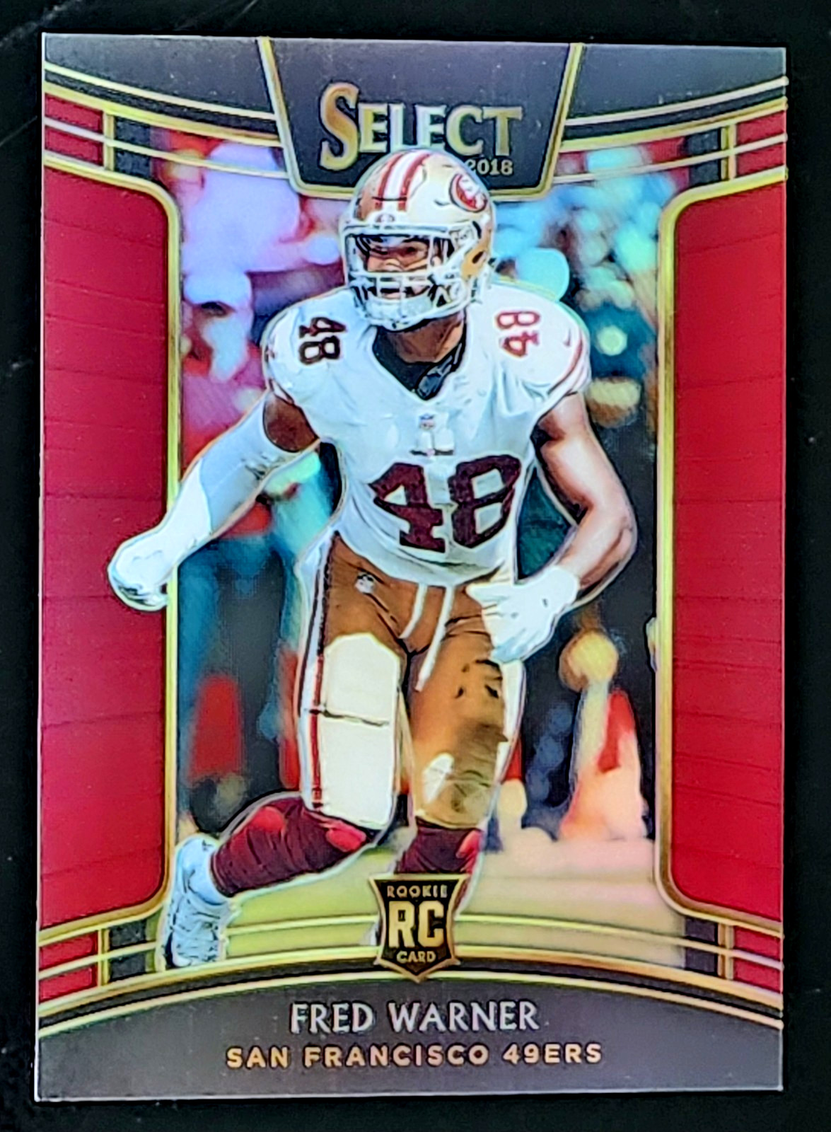 2018 Select Concourse FRED WARNER ROOKIE /99 RED PRIZM 49ers RARE!!