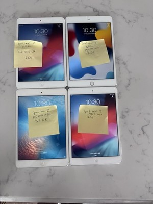 LOT OF (4) Apple iPad Mini 4 And Mini 2 Wi-Fi + Cellular Various-EXCELLENT
