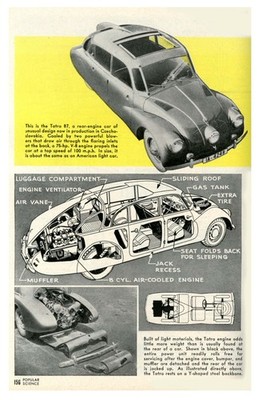   Tatra 87 Car Poster - Hi-Res  Print - 1940s Czech Engineering - 24x36  -