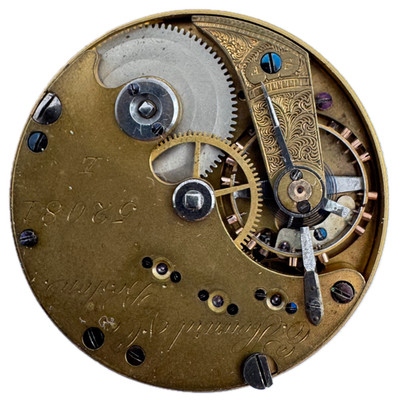 Antique L Size 1870 E. Howard.Co Series V 15 Jewel Hunter Pocket Watch Movement