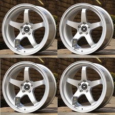 18x9.5 35 5x100 Cb 73.1 Mflow Mfr3 Hyper Silver Wheels Set 18 Rims Set Of 4 18x9.5 35 5x100 Cb 73.1 Mflow Mfr3 Hyper Silver Wheels Set 18 Rims Set Of 4