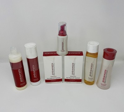 Keranique Set for Women - Hair Regrowth Treatment, Conditioner, Shampoo, Mousse